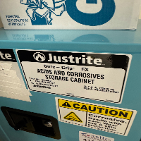 Justrite Sure-Grip EX 4 Gallon Acids and Corrosives Storage Cabinet image 0